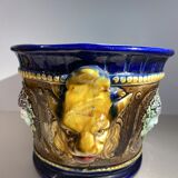 Barbotine, cache pot , XIX siècle début XX siècle