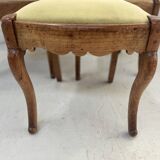 Set of six Louis Philippe style chairs in cherry wood, 19th century