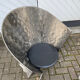 2 cone chairs and a table by Steel-Line