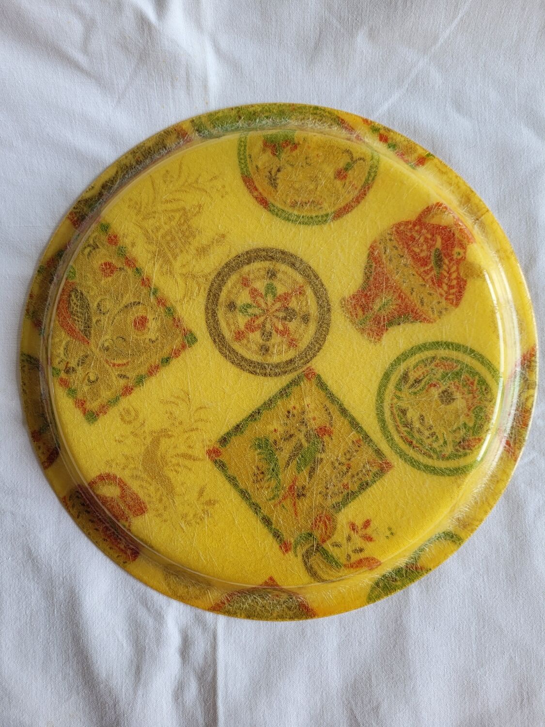 Yellow toptop with fiberglass patterns
