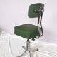 Chaise pivotante en skaï vert et acier chromé, Pullman, 1960