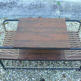 Vintage platinum vinyl coffee table