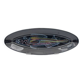 Rober Picault Vallauris ceramic fish dish