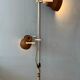 Mid-century Space Age brown Anvia floor lamp