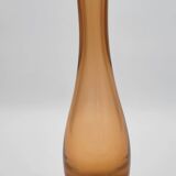 Contemporary amber glass vase