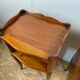 Pair of cherry wood bedside tables with 1 drawer Louis XV style