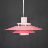 Great pink restored Danish ceiling lamp *** Danish design *** unique *** Denmark 1970's