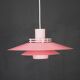 Great pink restored Danish ceiling lamp *** Danish design *** unique *** Denmark 1970's
