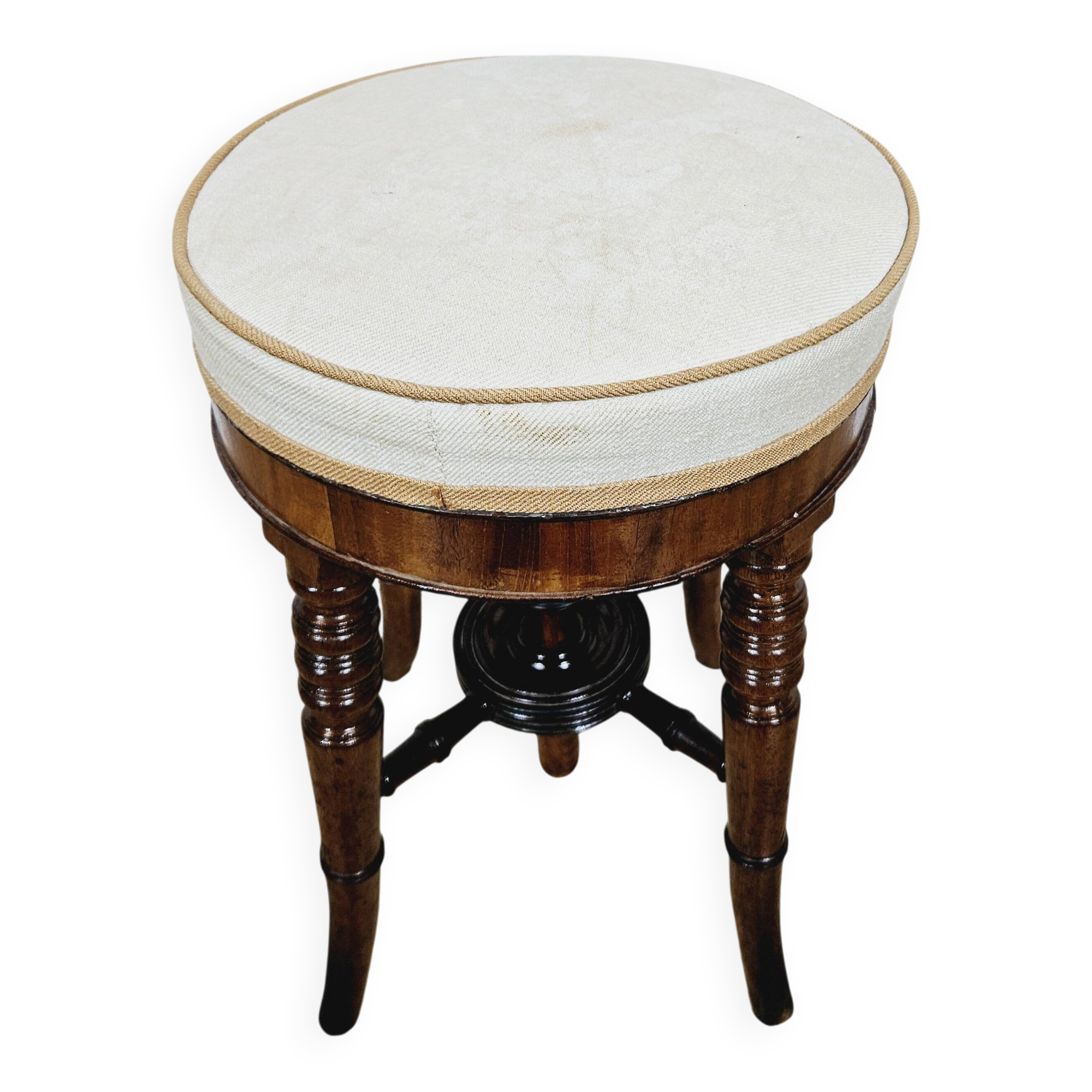 Antique Victorian Piano Stool 19th century - Walnut