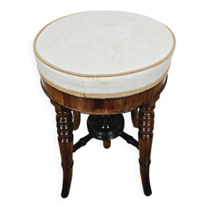 Tabouret de piano victorien