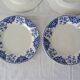 8 plates 160223 gien blue flowers 4 flat & 4 hollow