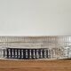 Oval silver-plated metal serving dish