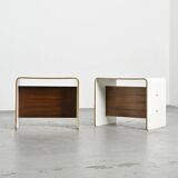 Pair of bedside tables by Pierre Guariche, circa 1968