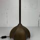 Brutalist bronze large cocoon table lamp, Dutch 1990s