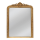Large French antique gilt wooden chimney mirror, ca 1890