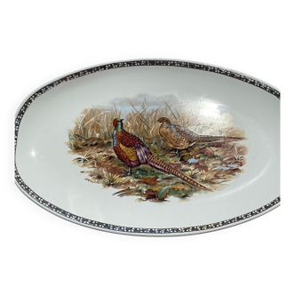 Oval dish Longchamp hunting decoration year 50