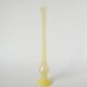 Large soliflore vase in opaline, pastel yellow, 1970.
