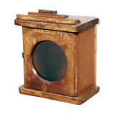 Old Burmese teak clock box