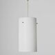 Opaline glass cylindrical pendant, 1970s