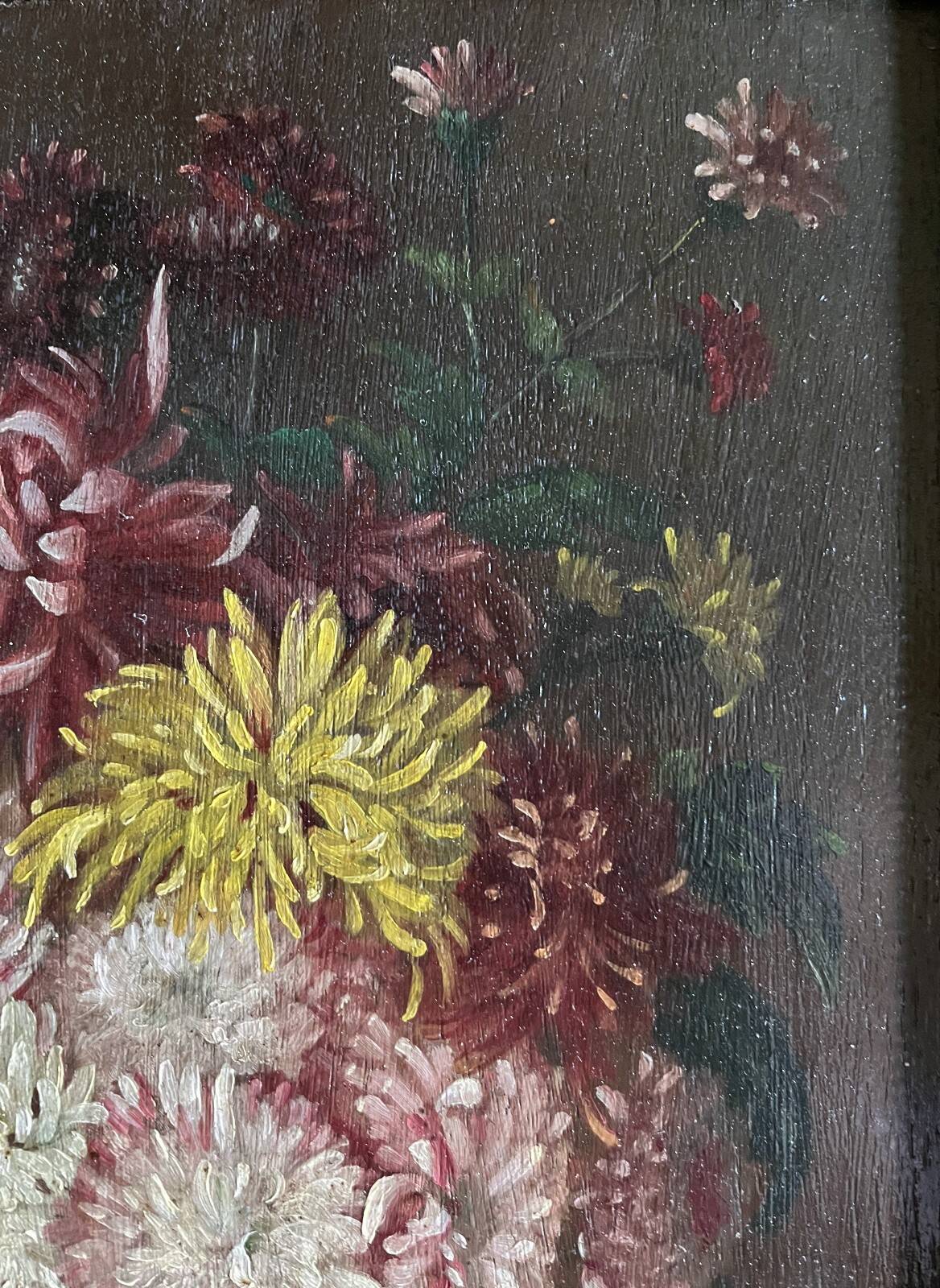 Paintings during HSP Flowers 1897 signed for restoration