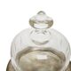 Art Nouveau bowl with crystal cake cover, Germany, 1920s, set of 2