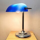 Blue banker's lamp
