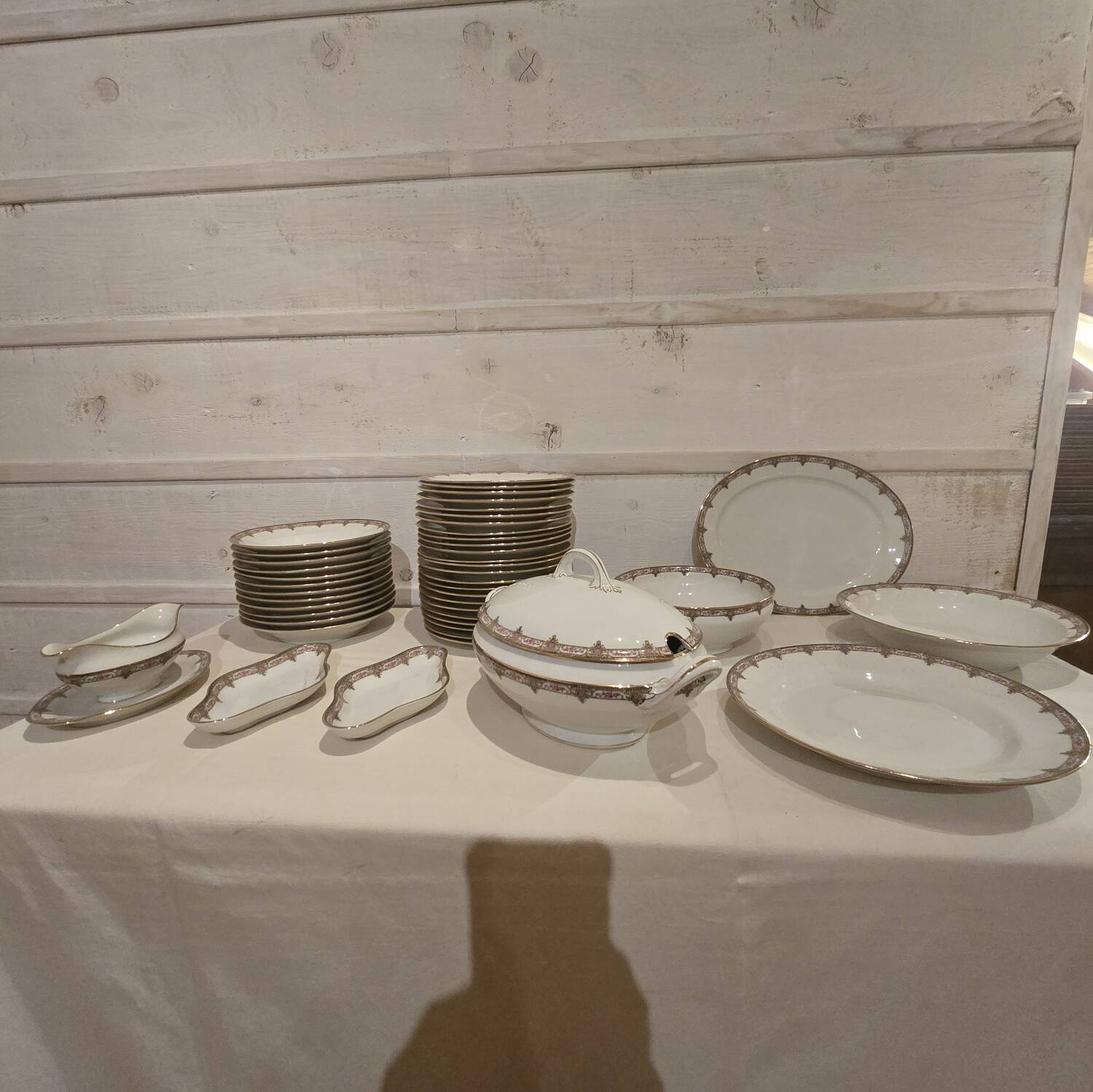 Limoges porcelain service.