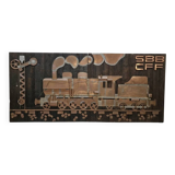 Swiss railway wall panels