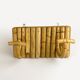Bamboo and rattan coat racks 50s