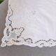 Drap ancien brodé 310 x 230