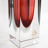 Sommerso Murano vase