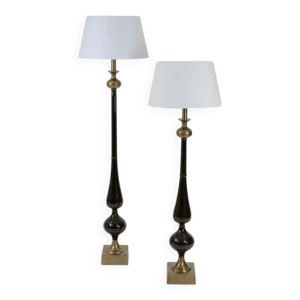Lampadaires en noir et