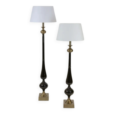 Lampadaires en noir et or, Pays-Bas — années 1990