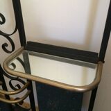Coat hanger on wrought iron feet