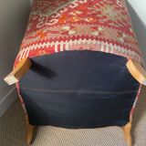 Fauteuil bergere kilim