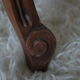 Louis XV-style toilet table in walnut and marble