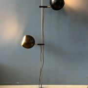 Lampadaire vintage en forme d'œil noir du milieu du siècle