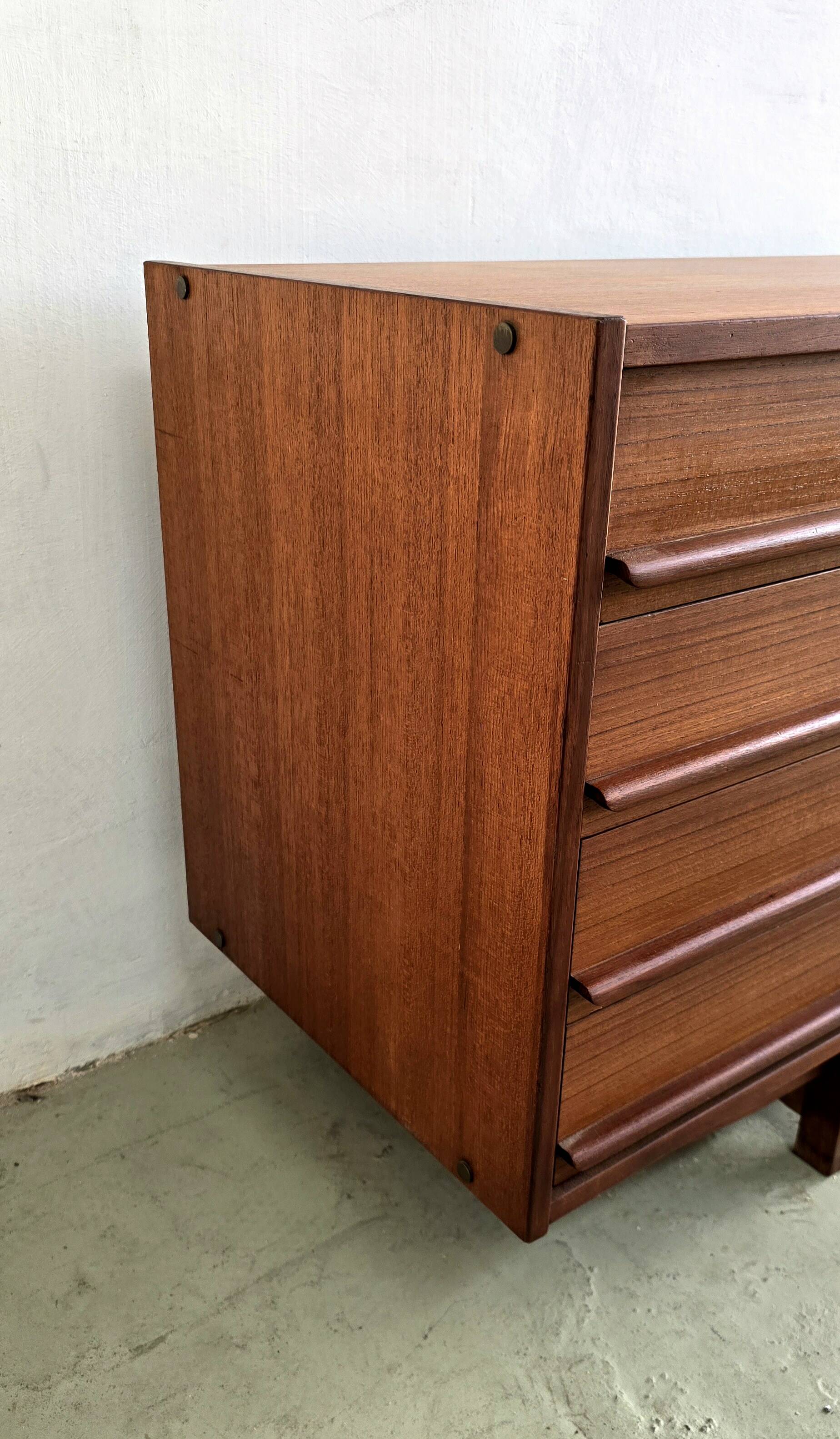 Enfilade en teck vintage Selex De Barovero, Italie, Années 1960