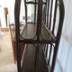 Retro-vintage-Low sideboard-library - cane-wood-rattan-1960s