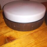 Pair of 70's opaline appliques