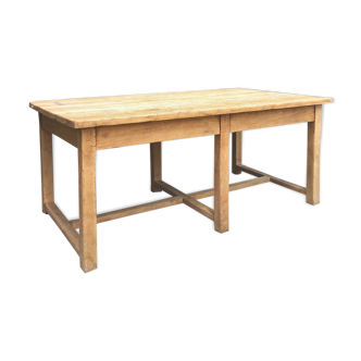 Massive oak workshop table