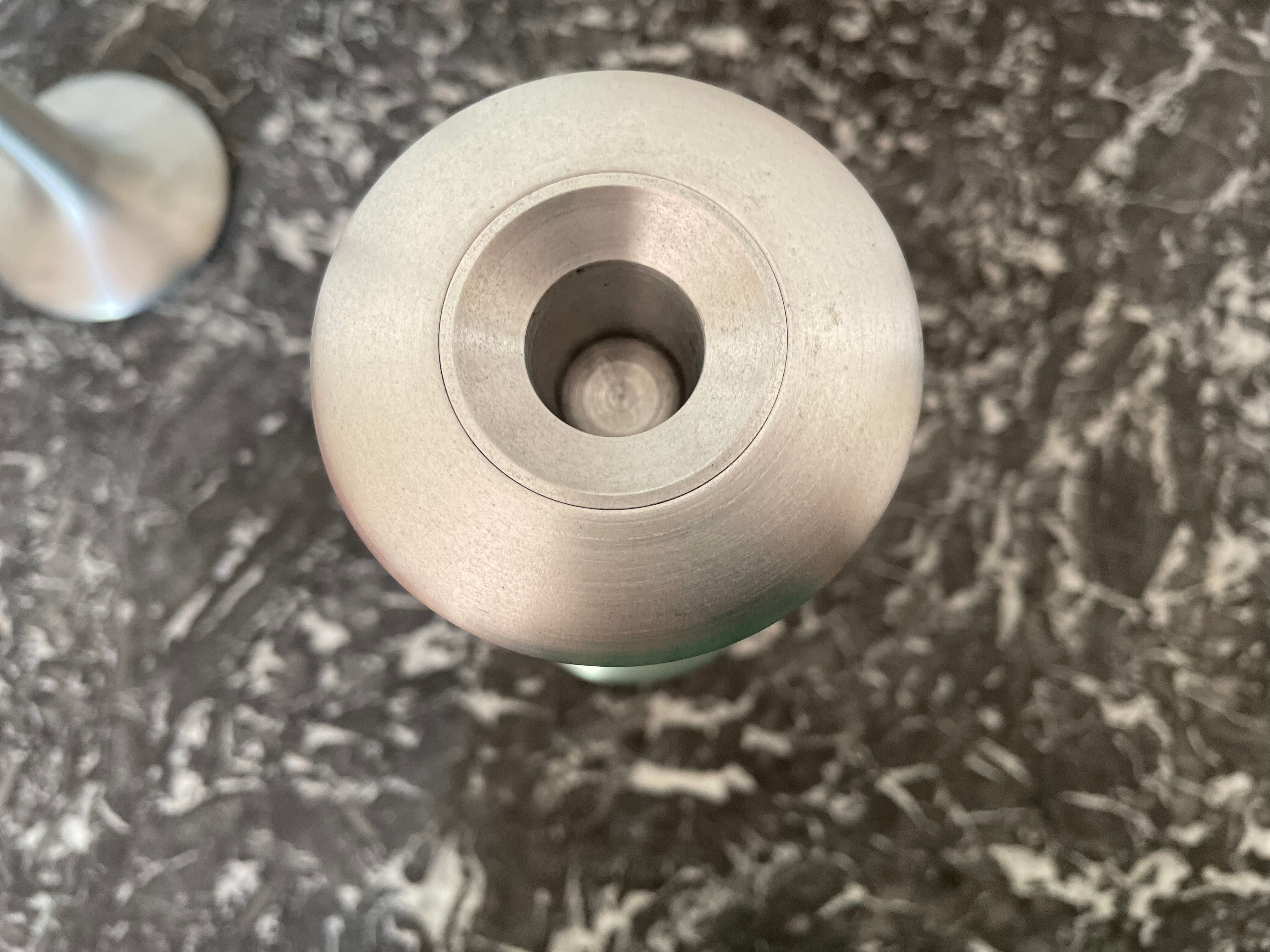 Ikea brushed aluminum candle holders kagla model
