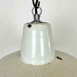 Industrial White Enamel Factory Pendant Lamp from Zaos, 1960s