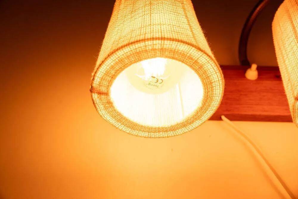 Vintage teak wall lamp for bedside, wall lamp Sweden 1960s