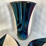 Mid-century design Verceram vase and bowl set