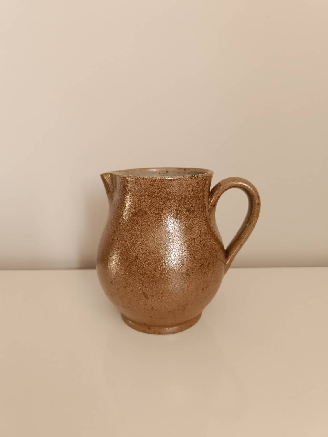 Pichet broc carafe en grès pyrite vintage