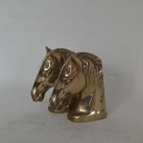Brass horse bookends