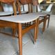 6 Scandinavian corduroy chairs