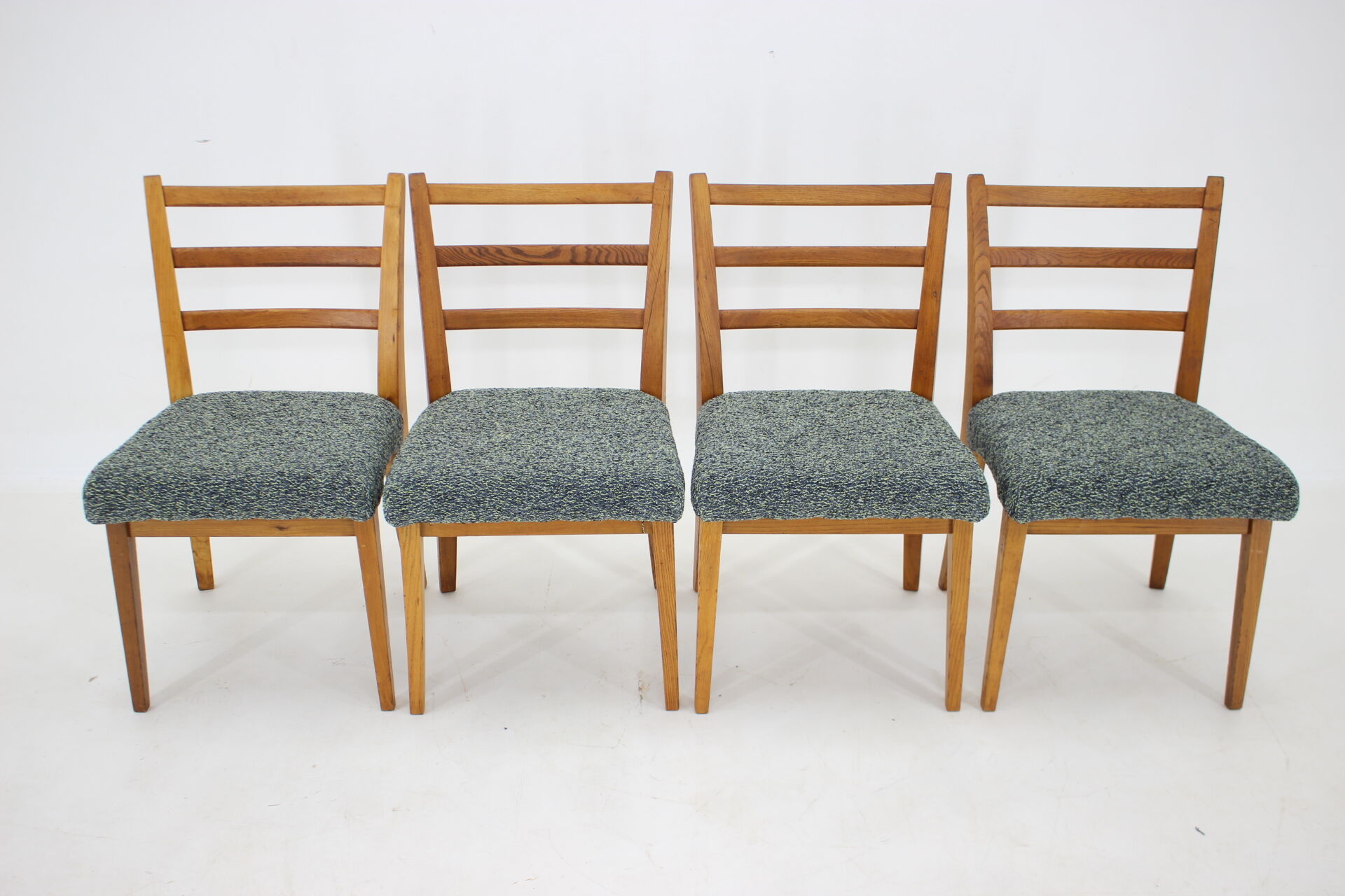 1960s Set of 4 Oak Dining Chairs ,Czechoslovakia
