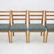 Ensemble des années 1960 de 4 chaises de salle à manger en chêne, Tchécoslovaquie